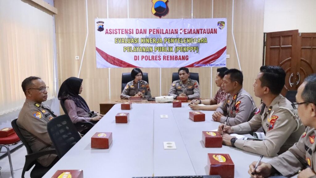 Tim Asistensi dan Penilaian PEKPPP Rorena Polda Jateng Kunjungi Polres Rembang