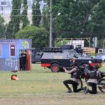 Wakapolda Kalteng Pantau Gladi Latihan Sispamkota Di Gor Serbaguna Palangka