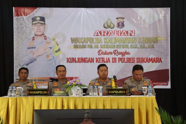 Wakapolda Kalteng Sampaikan Arahan Penting kepada Personel Polres Sukamara Menyongsong Pilkada