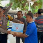 100 Paket Sembako Dari Satlantas Polres Rembang Untuk Membantu Komunitas