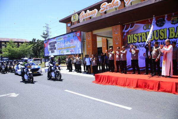 5.000 Paket Sembako Dibagikan, Ncs Polri Dorong Masyarakat Lampung Ciptakan