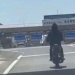 Aksi Berani Pemotor Tanpa Helm Di Tol Bawen Semarang