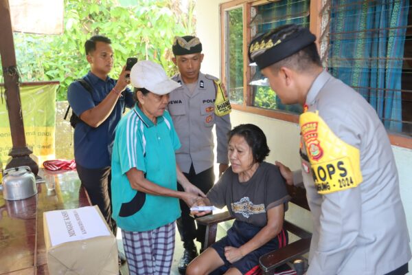 Aksi Sosial Kapolres Jembrana: Minggu Kasih Dan Sembako Untuk Masyarakat