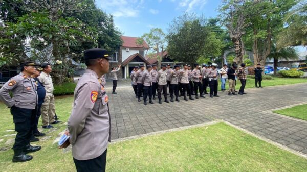 Amankan Pilkada Damai, Polresta Banyuwangi Terjunkan Puluhan Personel