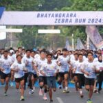 Antusiasme Tinggi, Ribuan Warga Ikut Ramaikan Bhayangkara Zebra Run 2024