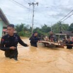 Banjir Kembali Melanda, Sar Brimob Kalteng Evakuasi Masyarakat Di Beberapa