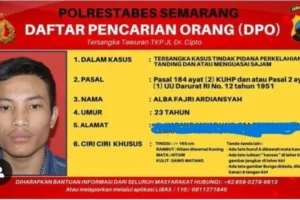 Dalam Pencarian: Alba Fajri, Buron Polrestabes Semarang dengan Ciri-Ciri Khusus