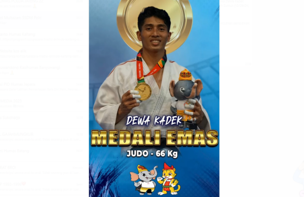 Dewa Kadek Rama Putra Menangkan Emas Judo Di Pon Xxi,