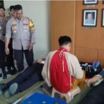 Donor Darah Oleh Satlantas Polres Sukoharjo Sebagai Bagian Dari Peringatan