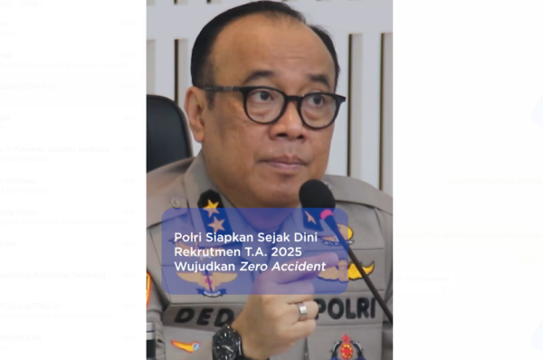 Fokus zero accident, polri mulai rekrutmen t.a. 2025 sejak dini