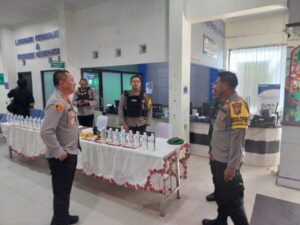 Kapolres Lamandau Cek Langsung Pengamanan Rikkes Calon Bup dan Cawabup