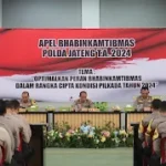 Kolaborasi Polda Jateng Dan Bhabinkamtibmas Purbalingga Sukseskan Pilkada 2024 Aman