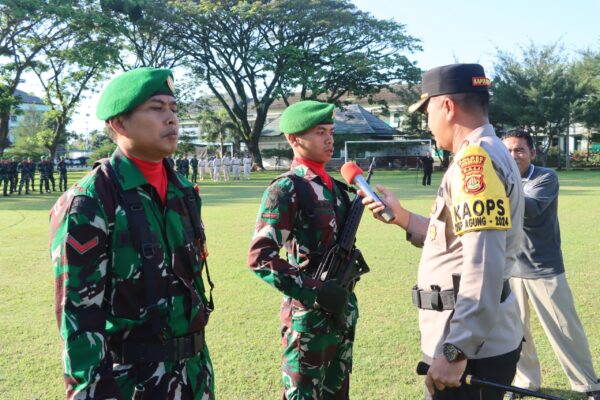 Kolaborasi Tni Polri Di Jembrana, Kapolres Dan Dandim Pimpin Apel Bersama