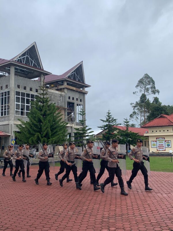 Pilkada Serentak 2024 Semakin Dekat, Polres Humbahas Intensifkan Latihan Dalmas