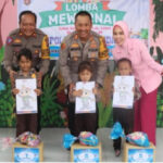 Lomba Mewarnai Anak Memeriahkan Hut Ke 69 Lalu Lintas Polres Lamandau