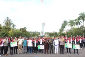 Mendukung Kemajuan Olahraga, Wakapolda Hadiri Pelepasan Kontingen Kalteng PON XXI Aceh-Sumut di Istana Isen Mulang