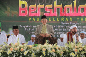 Momen Wisanggeni Bersholawat, Kapolres Sukoharjo Ajak Ulama dan Santri Jaga Keamanan Bersama