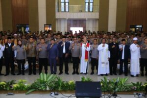 NCS Polri Bagikan 5.000 Paket Sembako dan Ajak Masyarakat Lampung Wujudkan Pilkada Aman