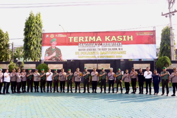 Pangdam V Brawijaya Kunjungi Polresta Banyuwangi, Tingkatkan Kerja Sama Tni Polri