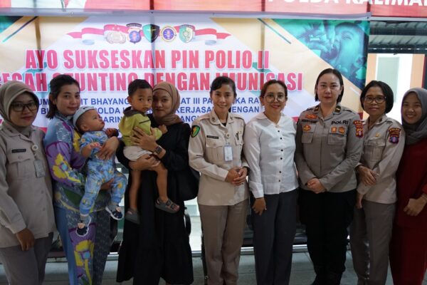 Partisipasi Masyarakat Meningkat, Rumkit Bhayangkara Polda Kalteng Mengadakan PIN Polio Tahap II