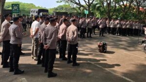 Ratusan Personel Dikerahkan untuk Amankan Penetapan Nomor Urut Paslon Pilwali Banyuwangi