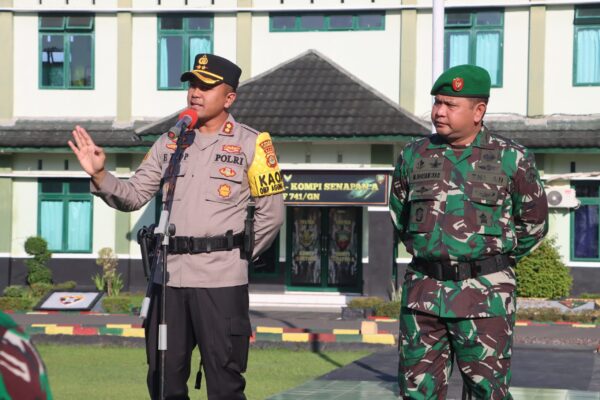 Perkuat Sinergi, Kapolres Dan Dandim Jembrana Gelar Apel Di Mako