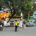 Personil Polres Banjarnegara Kawal Lancarnya Car Free Day Dengan Pengamanan