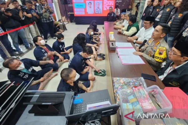 Polisi Tetapkan 10 Tersangka Dalam Kasus Kasino Ilegal Di Kota