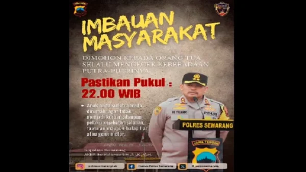 Cegah Tawuran, Polres Semarang Imbau Anak-anak Tak Keluar Rumah Setelah Pukul 22.00 WIB