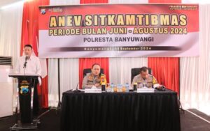 Polresta Banyuwangi Evaluasi Sitkamtibmas Juni-Agustus 2024, Apa Hasilnya?