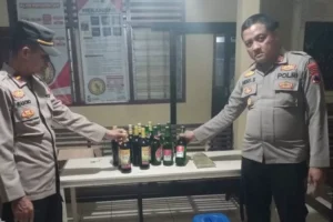 Operasi Cipta Kondisi: Polsek Ajibarang Banyumas Amankan Beragam Minuman Keras