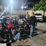 Polsek Kartasura Gelar Razia, 20 Motor Knalpot Brong Disita