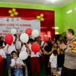 Polwan banyuwangi sambut hari jadi ke 76 dengan edukasi ke sekolah