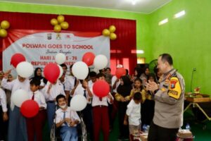 Polresta Banyuwangi Rayakan HUT Polwan dengan Kegiatan Goes To School yang Menginspirasi