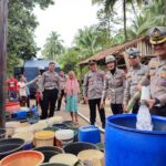 Sat Lantas Polresta Banyumas Lakukan Dropping Air Bersih Di Cilongok