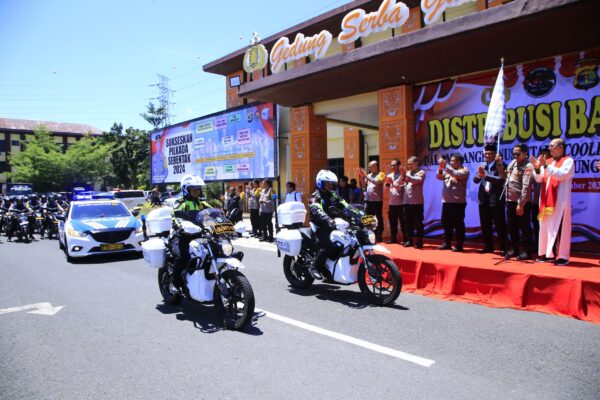 Sebar 5.000 Paket Sembako, Ncs Polri Ajak Masyarakat Lampung Dukung