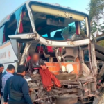 Sopir Mengantuk, Bus Harapan Jaya Alami Kecelakaan Dengan Truk Di