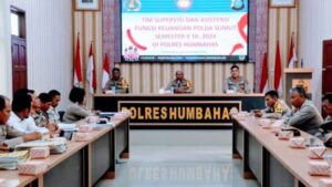 Tim Supervisi Polda Sumut Berkunjung ke Polres Humbahas untuk Pemantauan