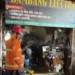 Toko Elektronik Kios Pasar Bunder Sragen Terbakar, Ini Penyebabnya