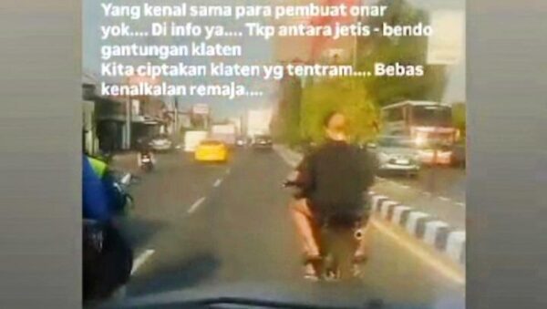 Viral di Klaten, Polisi Tanggapi Kejaran Pemotor Bersajam di Jalan Jogja-Solo