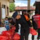 Brimob Kalteng Salurkan Ratusan Sembako Untuk Korban Banjir Di Mura