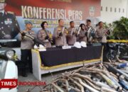 440 Knalpot Brong Dimusnahkan, Polresta Malang Kota Tegakkan Ketertiban Jalan