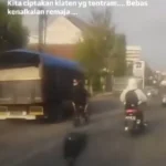 Aksi gerombolan pemotor bersenjata tajam viral, polres klaten turun tangan