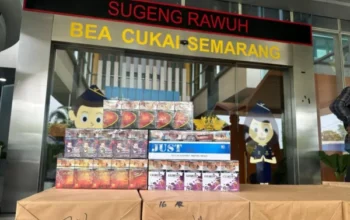 Bea Cukai Semarang Bongkar Peredaran Ratusan Ribu Batang Rokok Polos