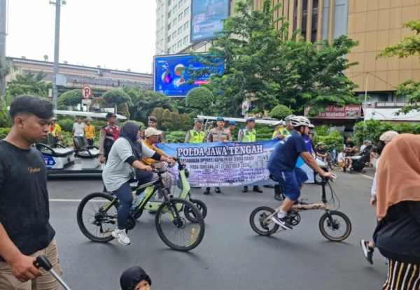 Cfd Semarang Jadi Ajang Polda Jateng Edukasi Warga Tentang Keselamatan