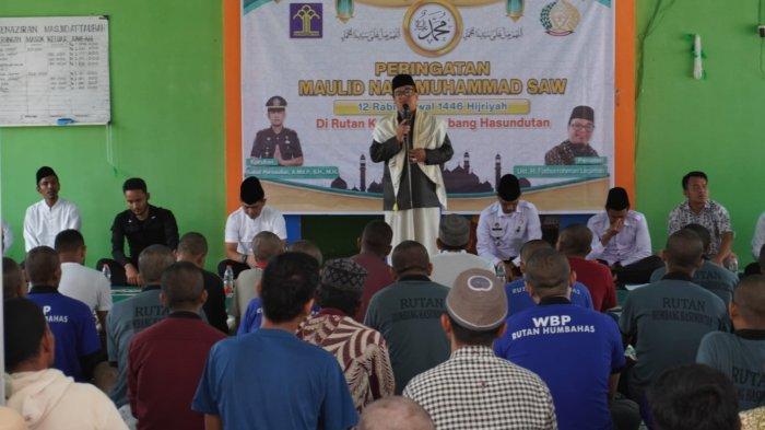 Peringatan Maulid Nabi di Humbahas, Karutan Ajak Warga Lapas Tiru Akhlak Rasulullah