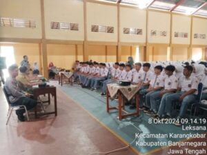 Edukasi P4GN, Sat Resnarkoba Berikan Pembekalan Antinarkoba di SMAN 1 Karangkobar