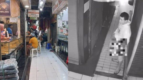 Aksi Eksibisionis di Pasar Besar Malang Terekam CCTV, Pegawai Toko Alami Trauma