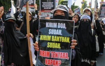 Jalan Pahlawan Semarang Dipenuhi Suara Dukungan Untuk Palestina