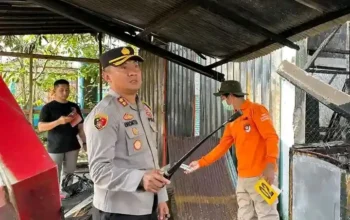 Kebakaran Landa 11 Ruko, Kapolres Lamandau Turun Ke Tkp Pantau